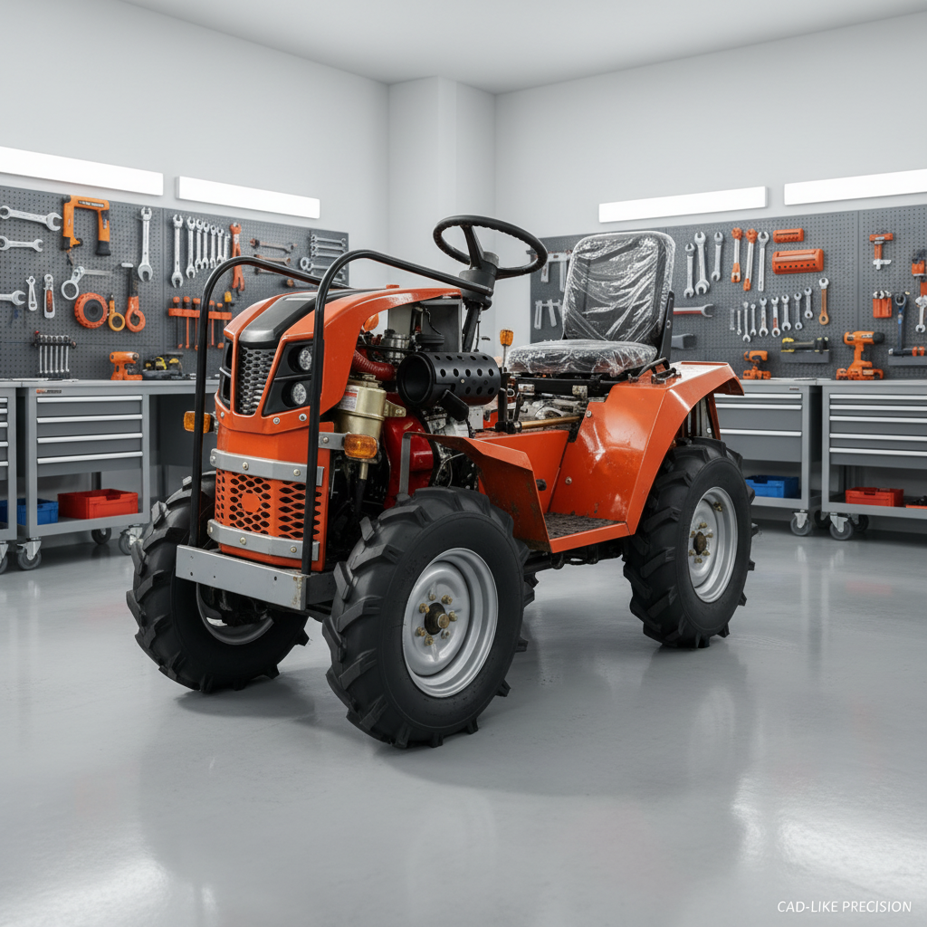 Tractor Implement - Upgraded Version Diesel Wheeled Agricultural Tractor