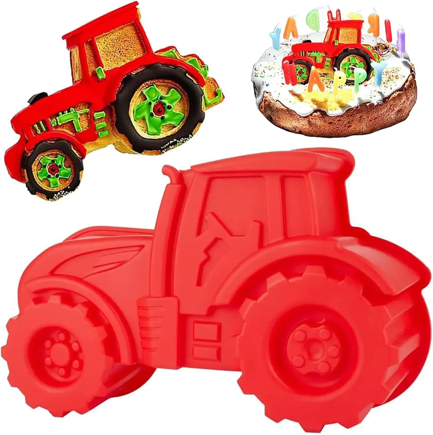 Tractor Implement - 3D Tractor Silicone Baking Moulds DIY