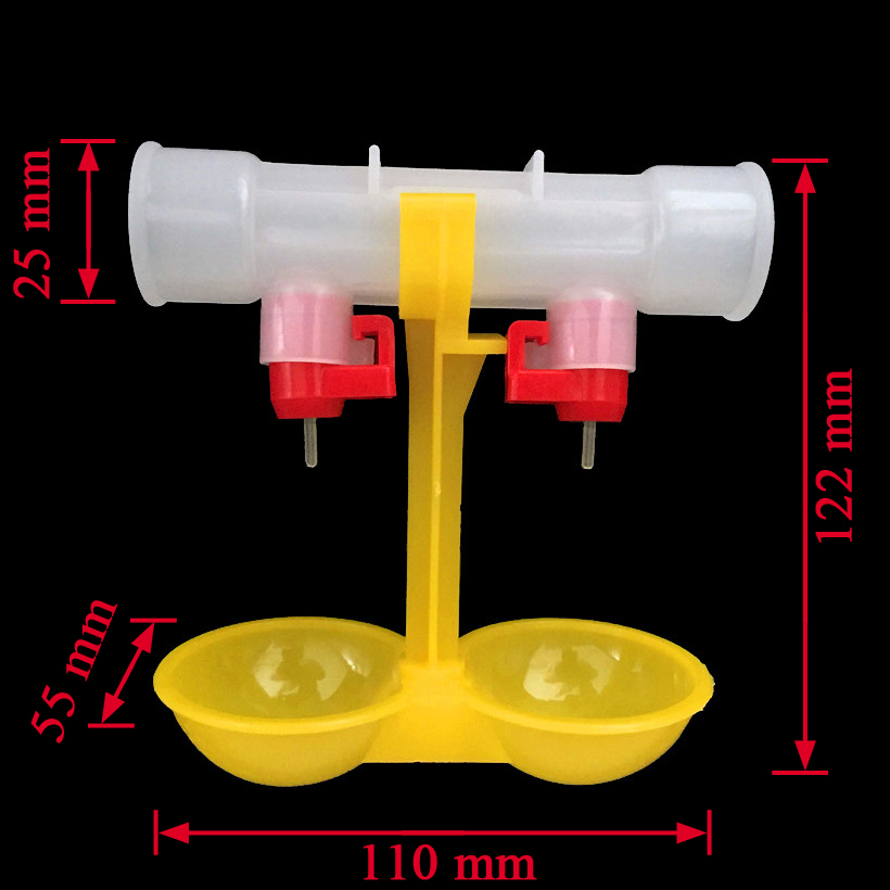 Chicken waterer double nipple  - Chicken Nipple Drinker reseña y precio