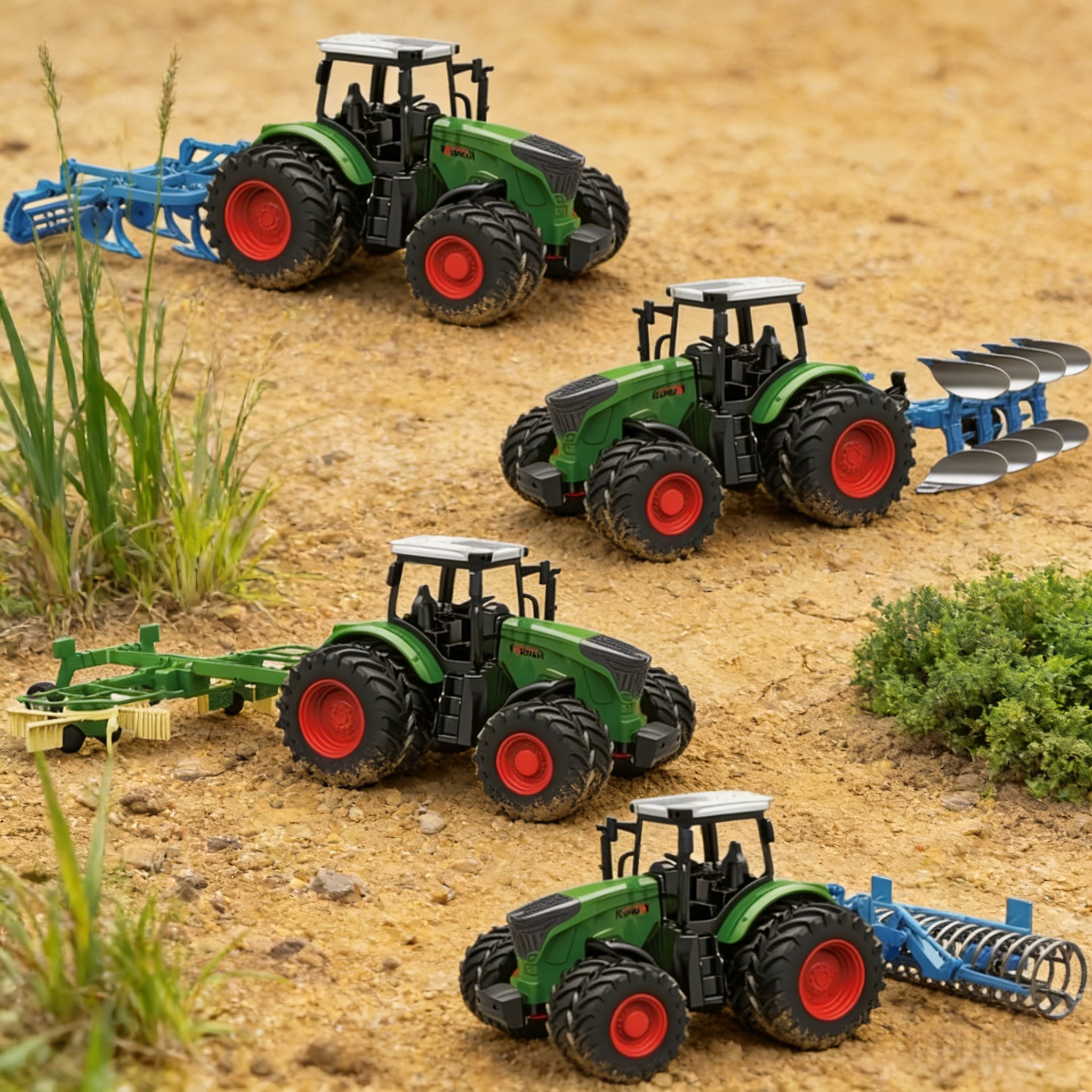 Farm Tractor Toy Set for Kids: - Tractor Implement reseña y precio
