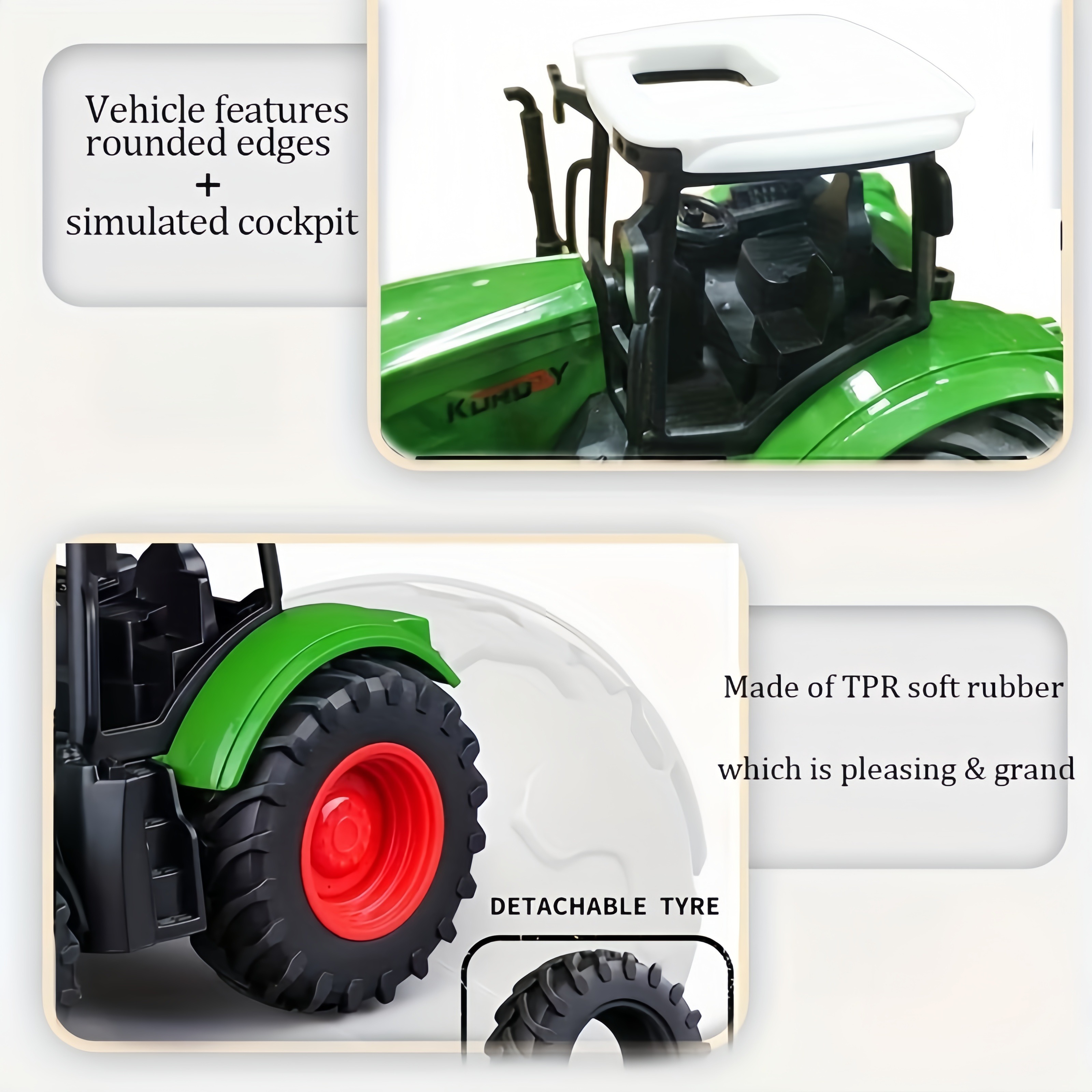 Farm Tractor Toy Set for Kids: - Tractor Implement reseña y precio