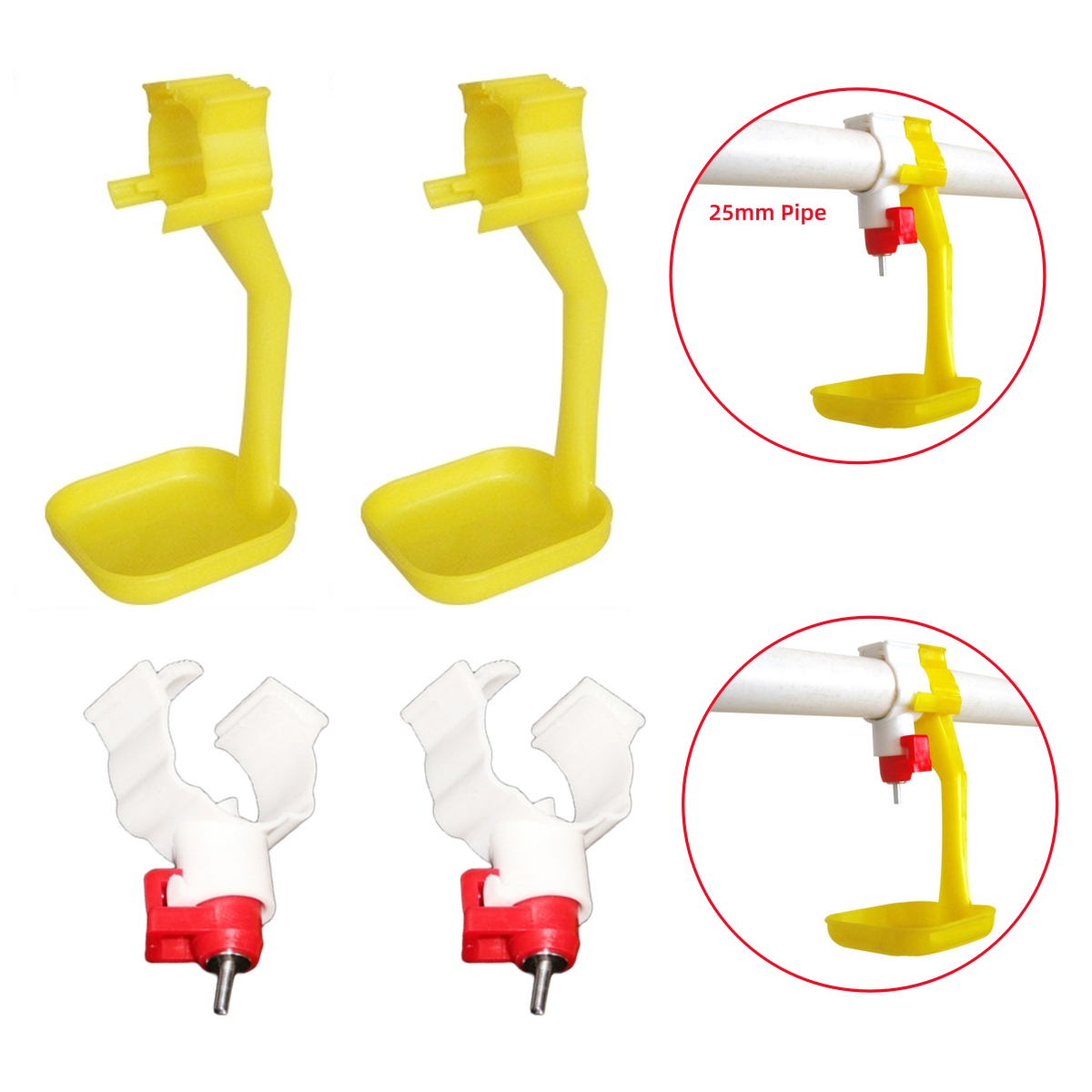 40Pcs Chicken Duck Hanging Cup - Chicken Nipple Drinker reseña y precio