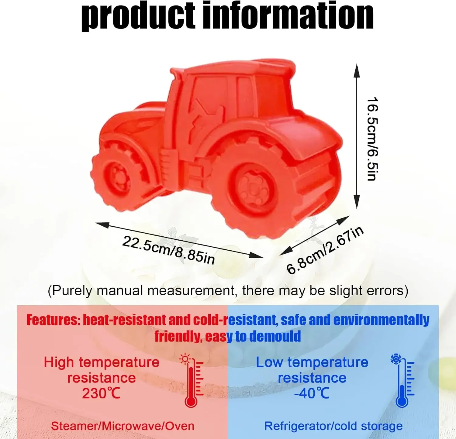 3D Tractor Silicone Baking Mou - Tractor Implement reseña y precio