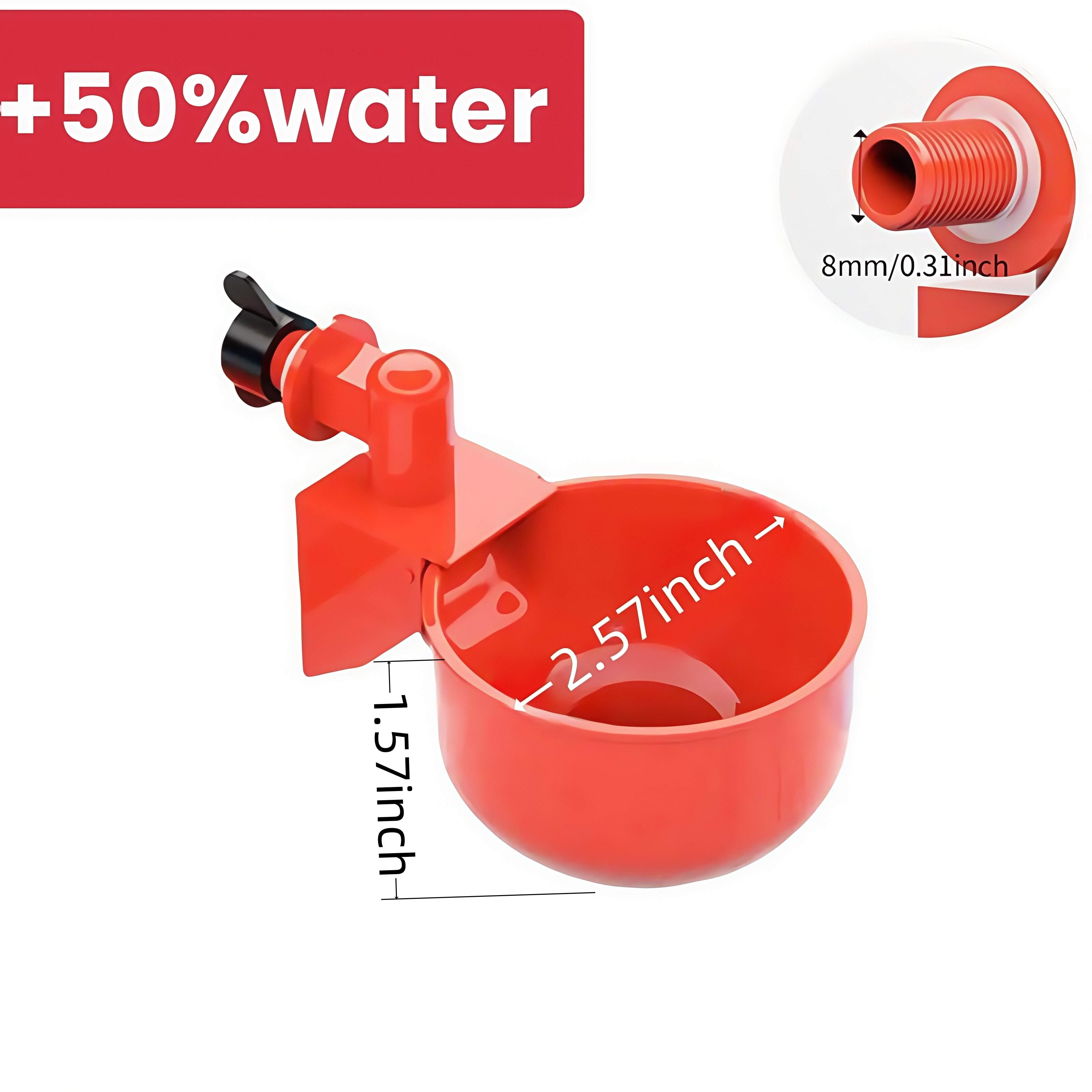 50Pcs Automatic Poultry Drinki - Chicken Nipple Drinker reseña y precio