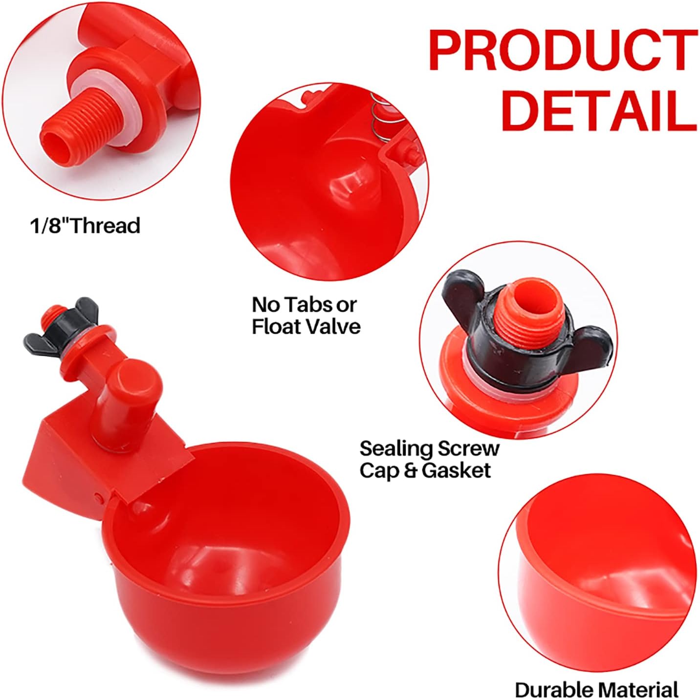 50Pcs Automatic Poultry Drinki - Chicken Nipple Drinker reseña y precio