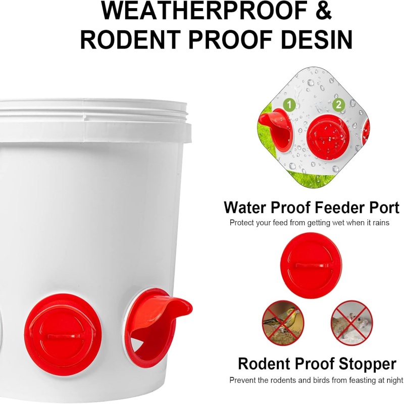 Automatic Gravity Chicken Feed - Chicken Nipple Drinker reseña y precio